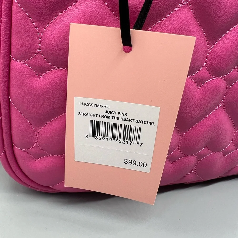 Juicy couture straight from the heart satchel purse